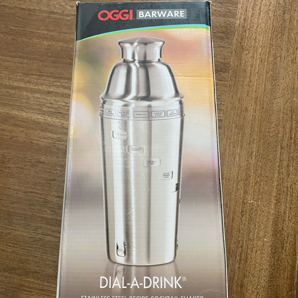 OGGI Dial A Drink Cocktail Shaker - Stainless Steel - Picture 1 of 7